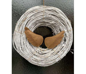 ADVENTSKALENDER 24. Dezember - Stickserie ITH - Engelsflügel LineArt Doodle Anhänger Stabdatei Appli